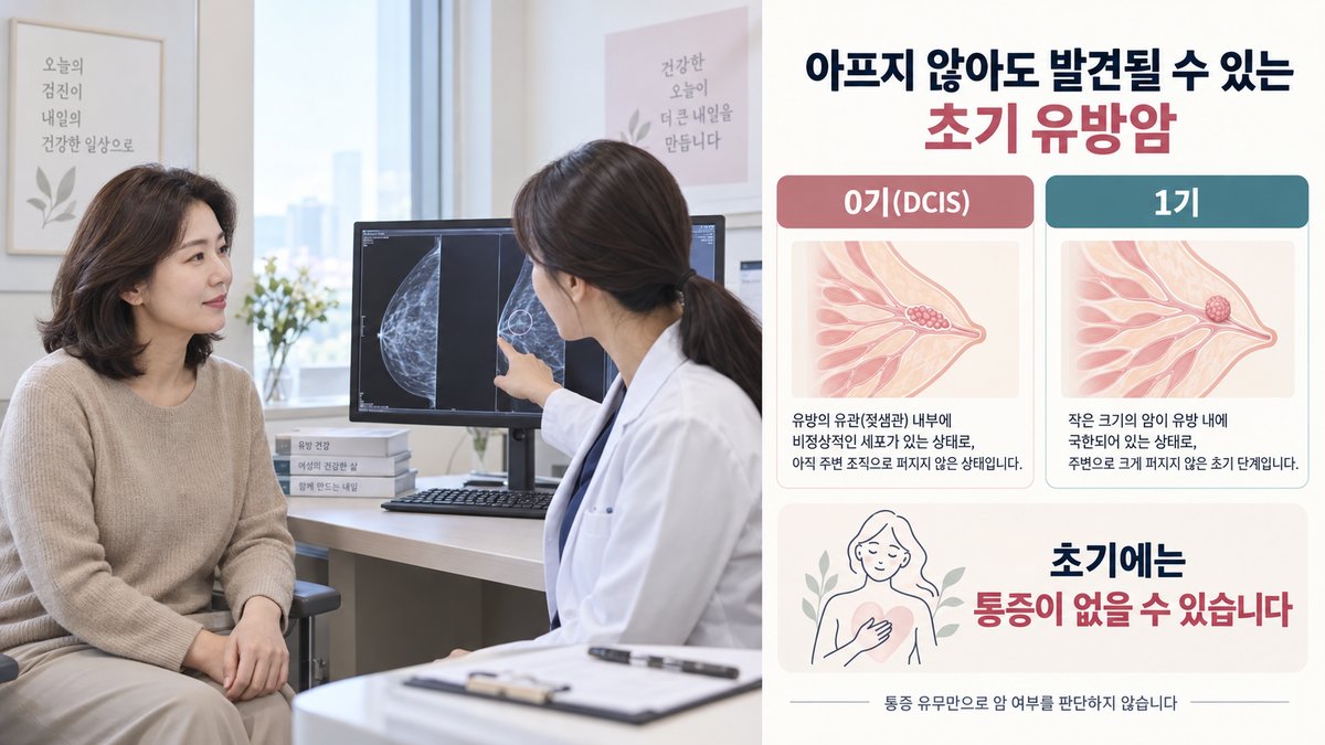 유방암 초초기 통증, 찌릿·욱신하면 초기 증상일까? 통증 특징과 검사 기준 1